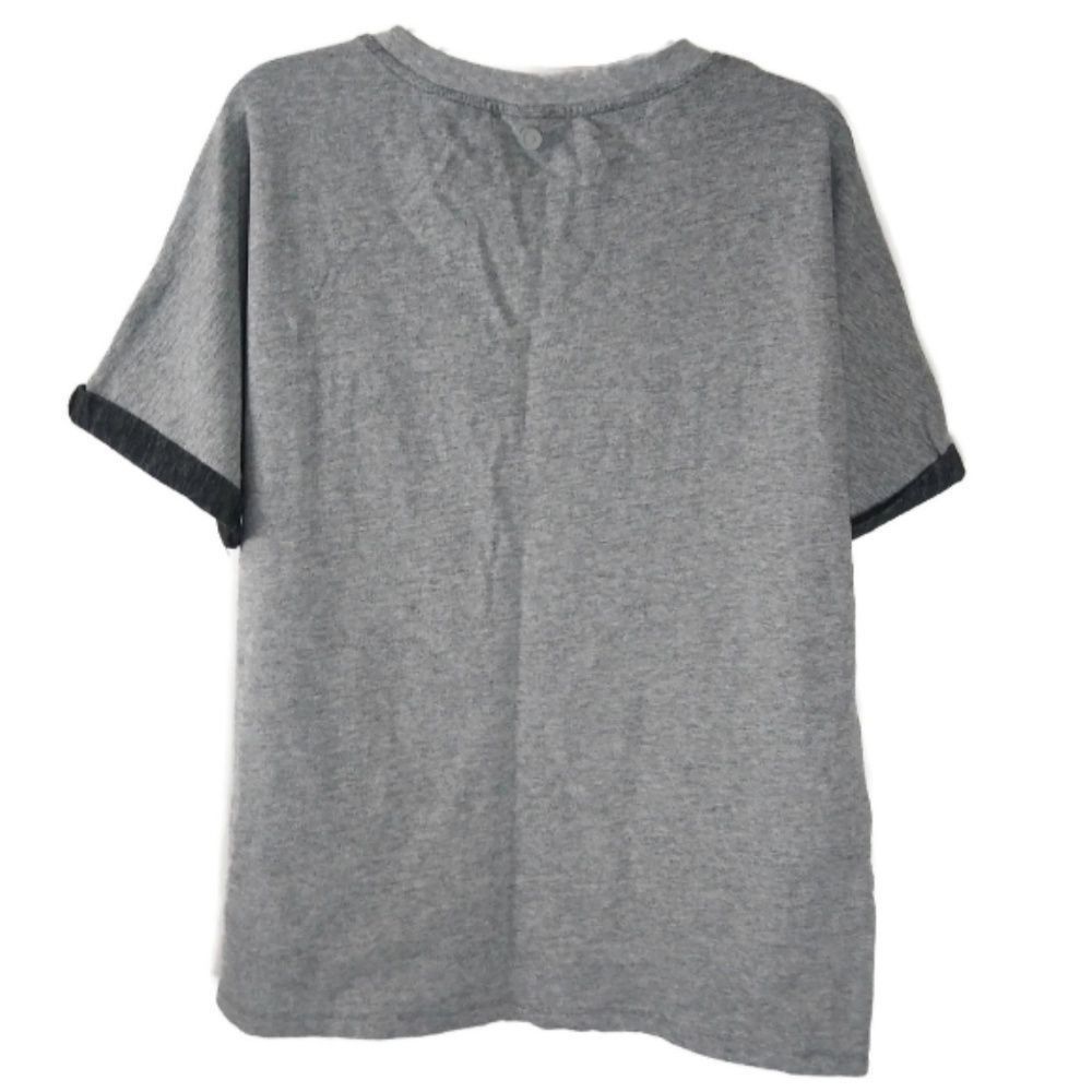 Womens Hunter Gray Medium Basic Tee Shirt - image 3